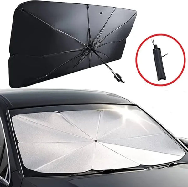 Universal Foldable Car Windshield Sun Shade Umbrella | UV Protection & Heat Insulation