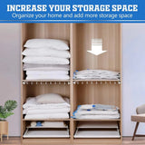 Vacuum Storage Bags Set of 5 with Hand Pump | Space Saver Compression Bags for Clothes, Bedding & Travel