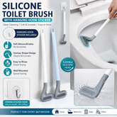 Golf Head Toilet Cleaning Brush | Wall-Mounted Silicone Toilet Cleaning Brush