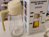 2-in-1 Oil Sprayer Bottle for Kitchen | Premium Oil Dispenser Spray Bottle for Cooking, BBQ & Air Fryer