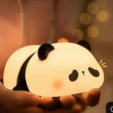 Cute Panda LED Night Light – Dimmable Silicone Lamp for Kids, Baby Nursery & Bedroom Decor