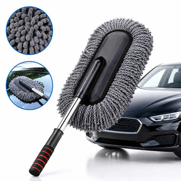 Premium Microfiber Car Duster | Scratch-Free Car Cleaning Brush