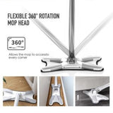 X Mop Hands-Free Flat Squeeze Mop – Manual Self-Wringing Floor Cleaning Mop