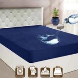 Waterproof Mattress Protector 72×78 Inch – Soft, Breathable & Washable Bed Cover | Random Color