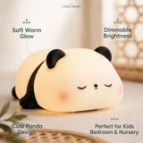 Cute Panda LED Night Light – Dimmable Silicone Lamp for Kids, Baby Nursery & Bedroom Decor