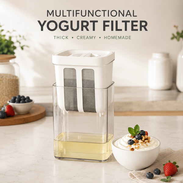 Multifunctional Yogurt Filter with Fine Mesh Strainer | Premium Greek Yogurt & Food Strainer
