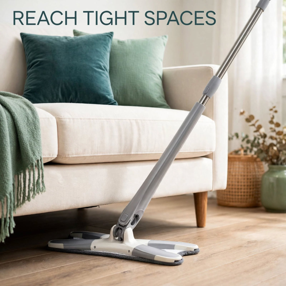 X Mop Hands-Free Flat Squeeze Mop – Manual Self-Wringing Floor Cleaning Mop